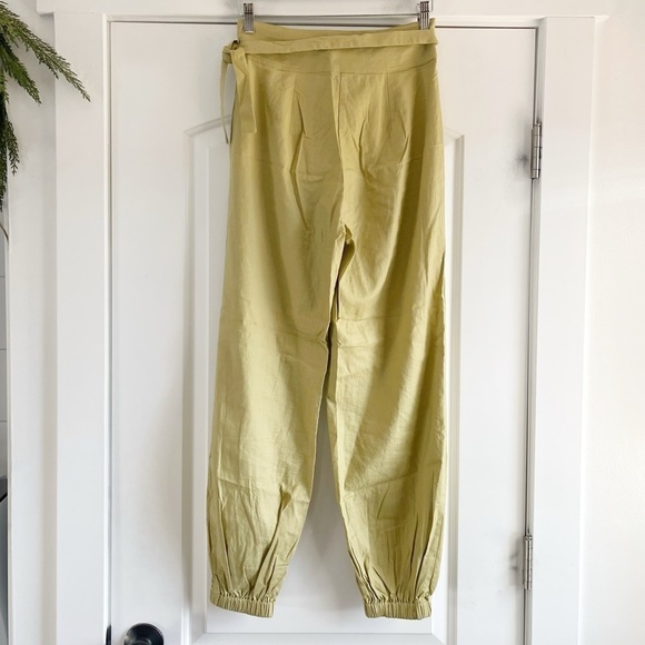 Urban Outfitters Christina Linen Tapered Wrap Pant - 4 - Picture 6 of 7